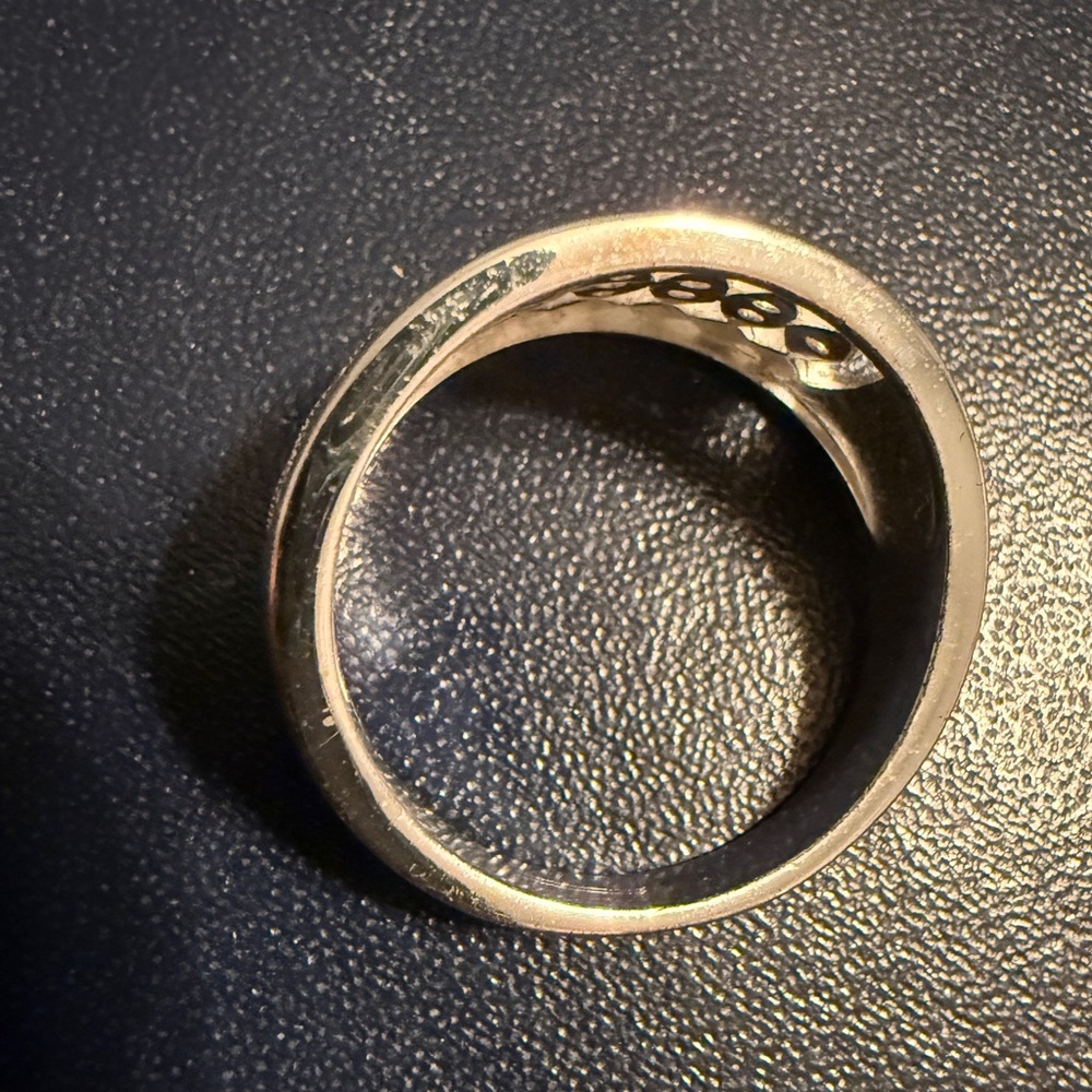 Silver Filigree Shield Ring - Silver - image 5